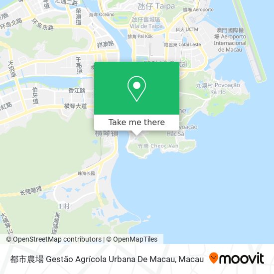 都市農場 Gestão Agrícola Urbana De Macau map