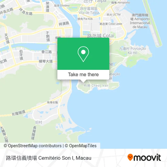 路環信義墳場 Cemitério Son I map