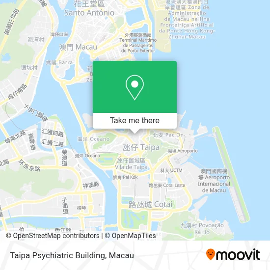 Taipa Psychiatric Building map