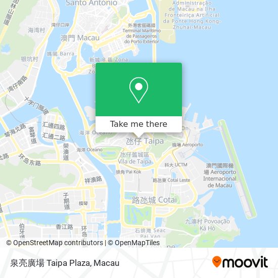 泉亮廣場 Taipa Plaza map