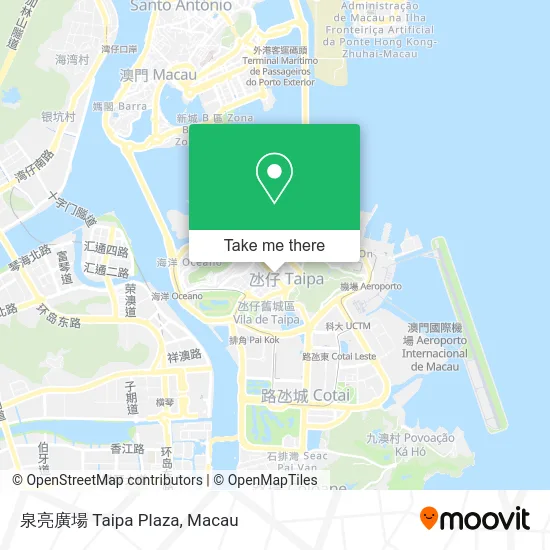 泉亮廣場 Taipa Plaza map