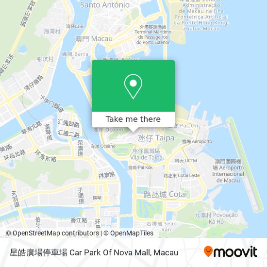 星皓廣場停車場 Car Park Of Nova Mall map