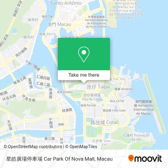 星皓廣場停車場 Car Park Of Nova Mall map