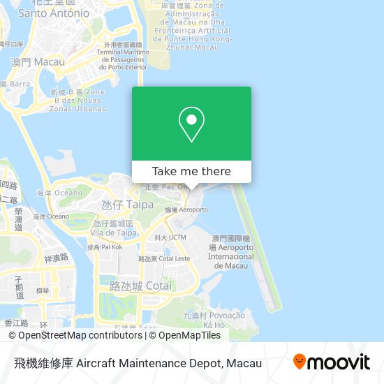 飛機維修庫 Aircraft Maintenance Depot map