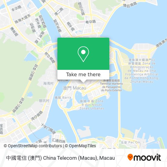中國電信 (澳門) China Telecom (Macau)地圖
