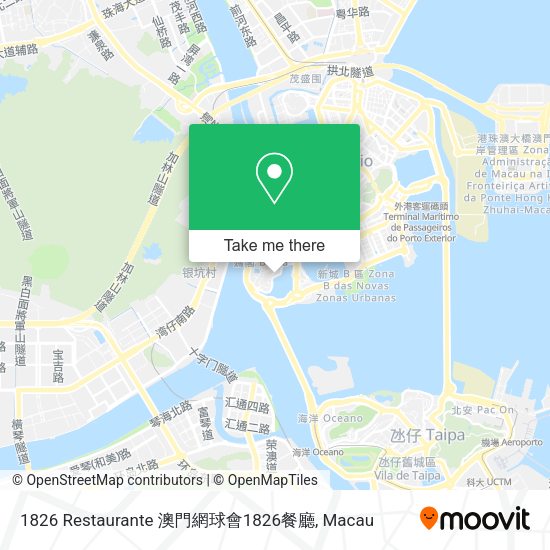 1826 Restaurante 澳門網球會1826餐廳 map