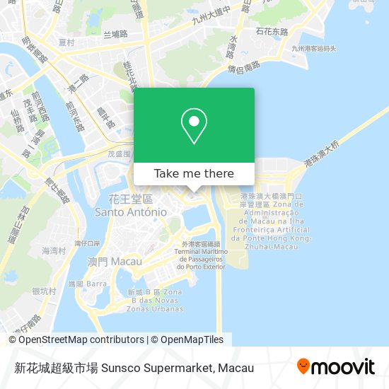 新花城超級市場 Sunsco Supermarket map