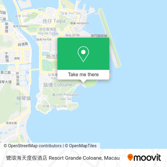 鷺環海天度假酒店 Resort Grande Coloane地圖