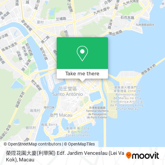 榮陞花園大廈(利華閣) Edf. Jardim Venceslau (Lei Va Kok) map