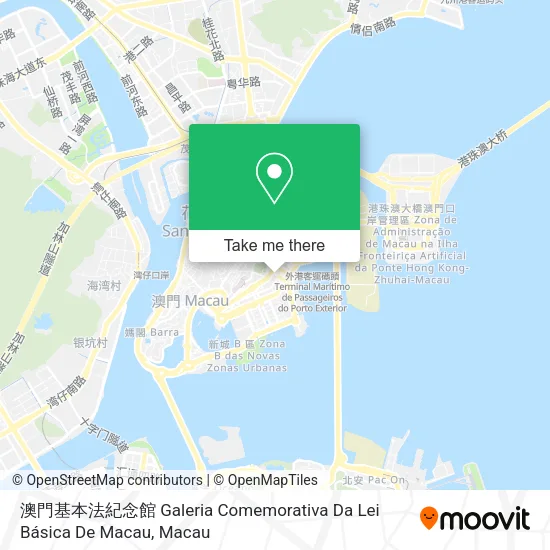 澳門基本法紀念館 Galeria Comemorativa Da Lei Básica De Macau地圖