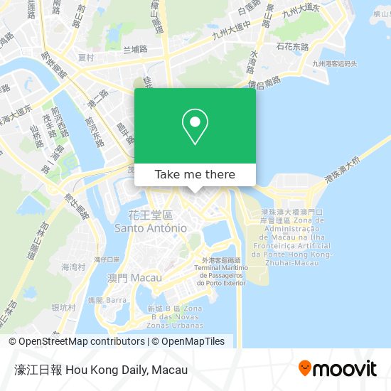 濠江日報 Hou Kong Daily map