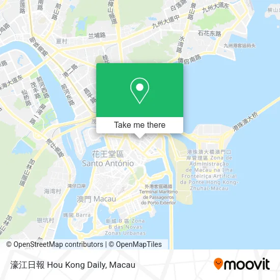 濠江日報 Hou Kong Daily map