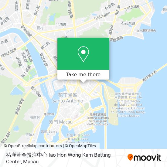 祐漢黃金投注中心 Iao Hon Wong Kam Betting Center map