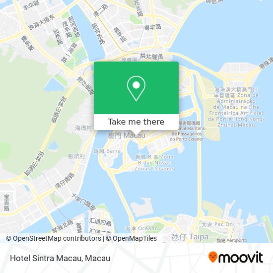 Hotel Sintra Macau map
