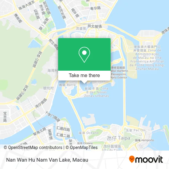 Nan Wan Hu Nam Van Lake map