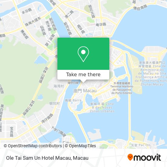 Ole Tai Sam Un Hotel Macau map