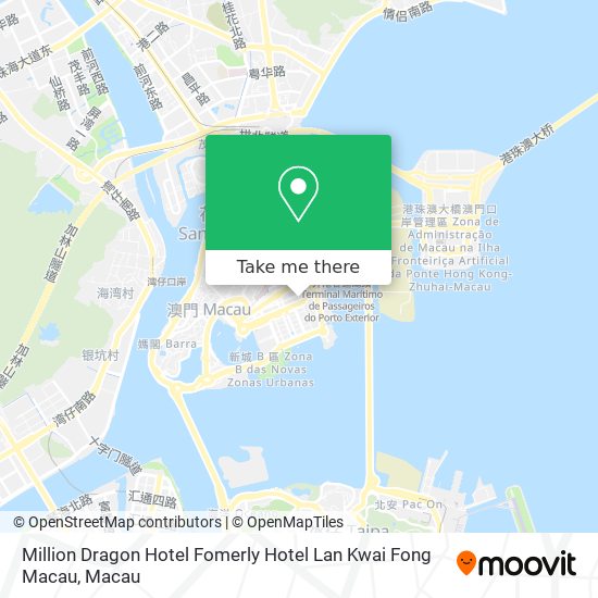 Million Dragon Hotel Fomerly Hotel Lan Kwai Fong Macau map