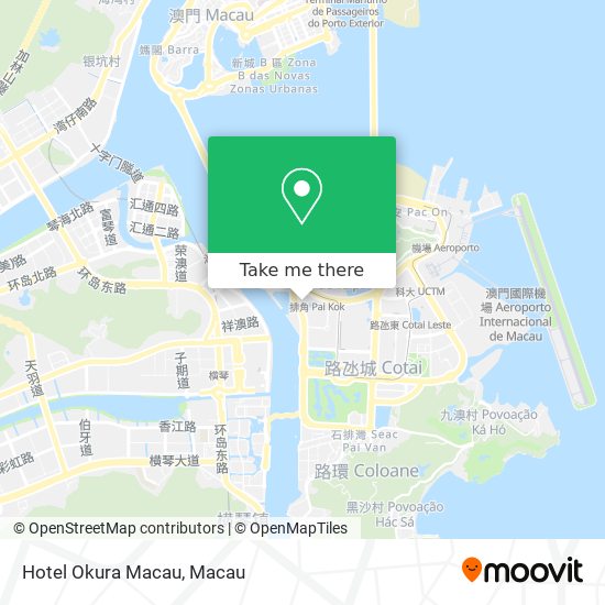 Hotel Okura Macau map