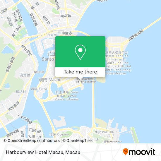 Harbourview Hotel Macau map