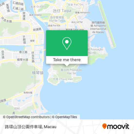 路環山頂公園停車場 map