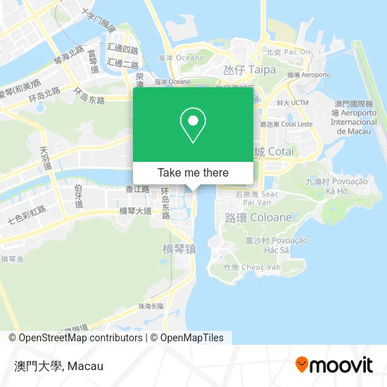 澳門大學 map