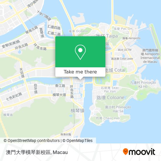 澳門大學橫琴新校區 map