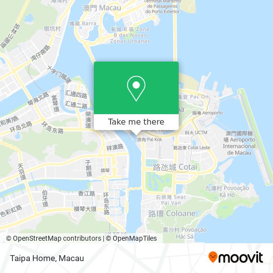 Taipa Home map