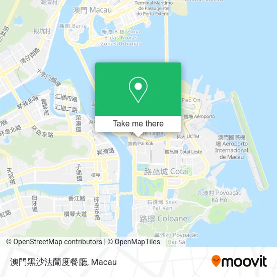 澳門黑沙法蘭度餐廳 map