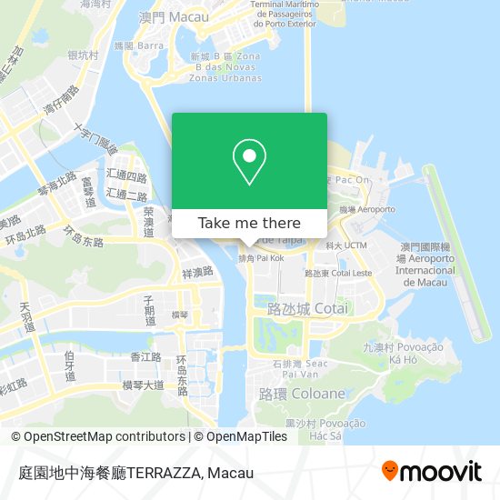 庭園地中海餐廳TERRAZZA map