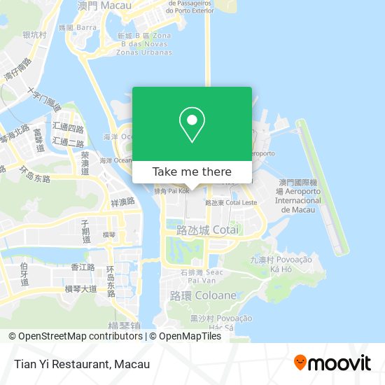 Tian Yi Restaurant map