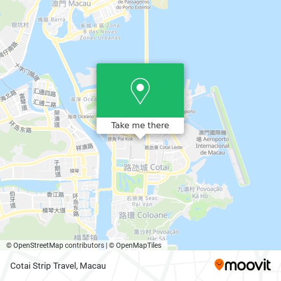 Cotai Strip Travel map