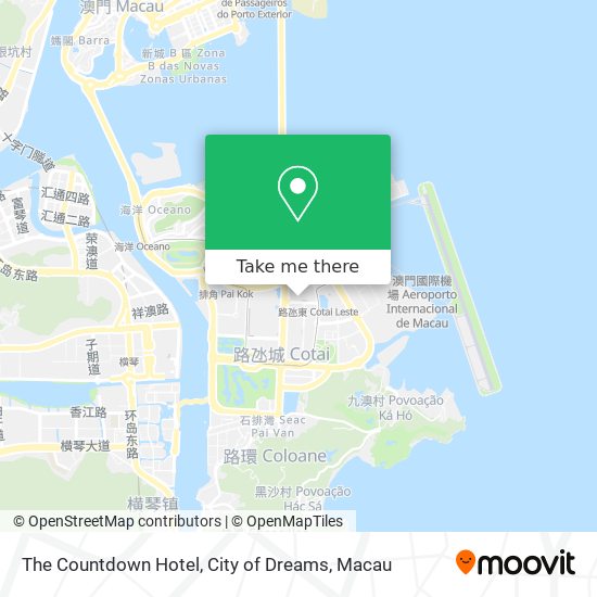 The Countdown Hotel, City of Dreams map