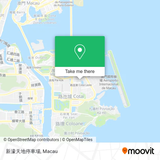 新濠天地停車場地圖