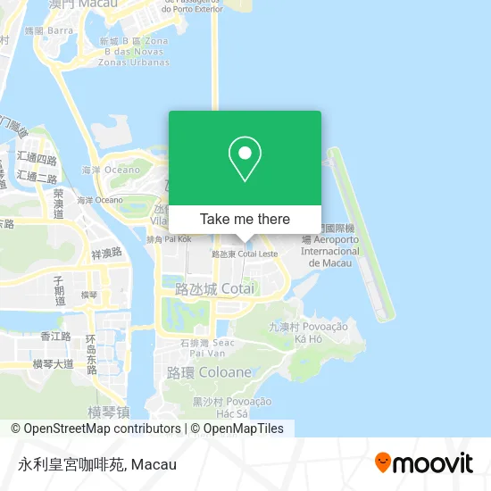 永利皇宮咖啡苑地圖