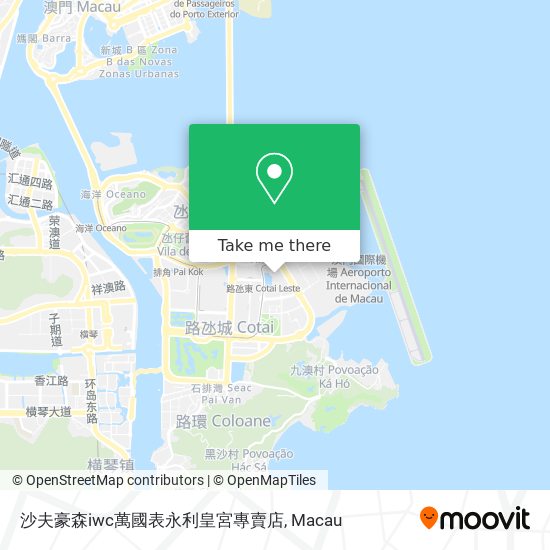 沙夫豪森iwc萬國表永利皇宮專賣店 map