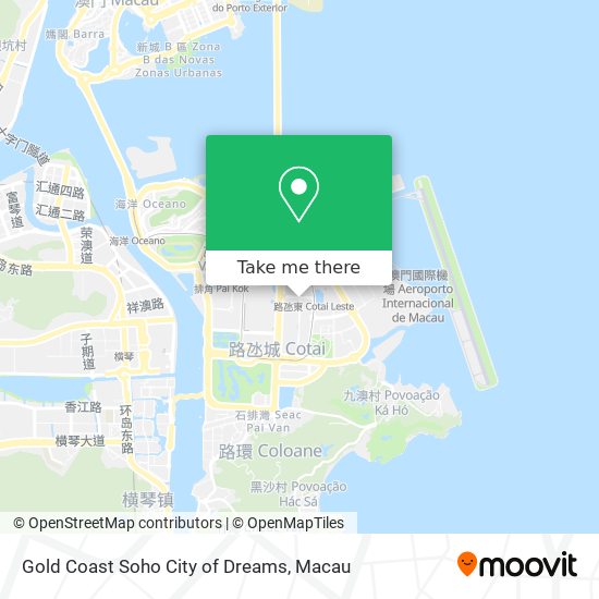 Gold Coast Soho City of Dreams map