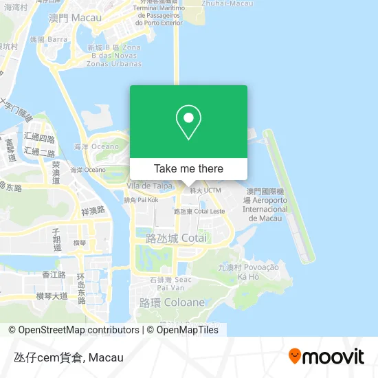 氹仔cem貨倉 map