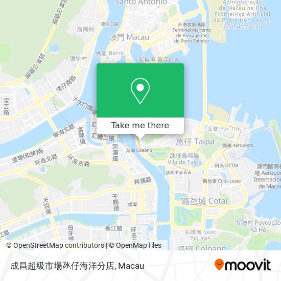 成昌超級市場氹仔海洋分店 map