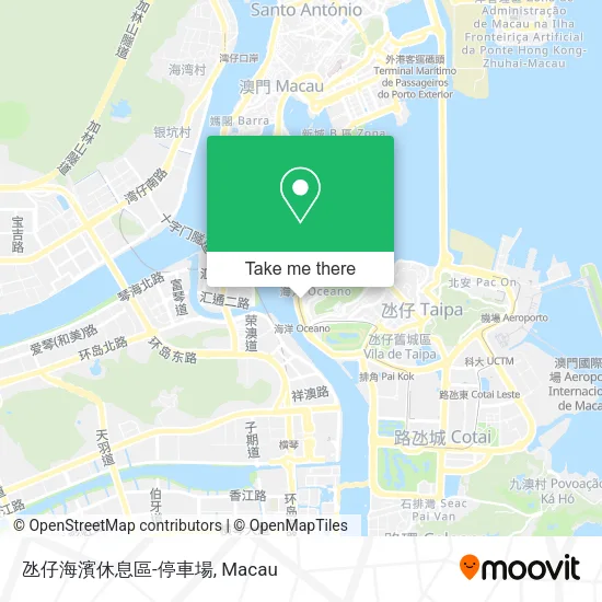 氹仔海濱休息區-停車場地圖