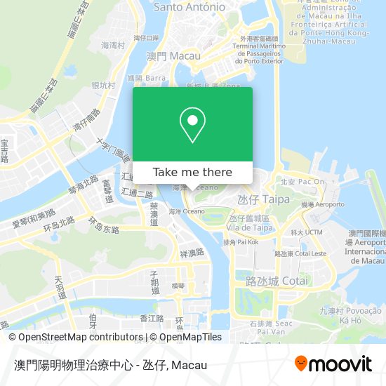 澳門陽明物理治療中心 - 氹仔 map