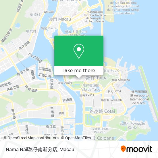 Nama Nail氹仔南新分店 map