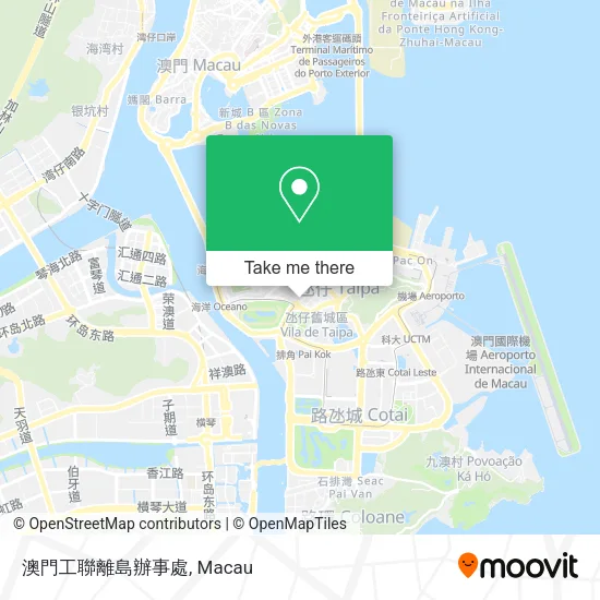 澳門工聯離島辦事處地圖