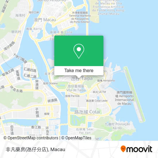 非凡藥房(氹仔分店) map