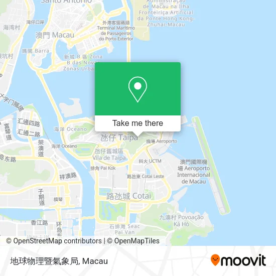 地球物理暨氣象局 map