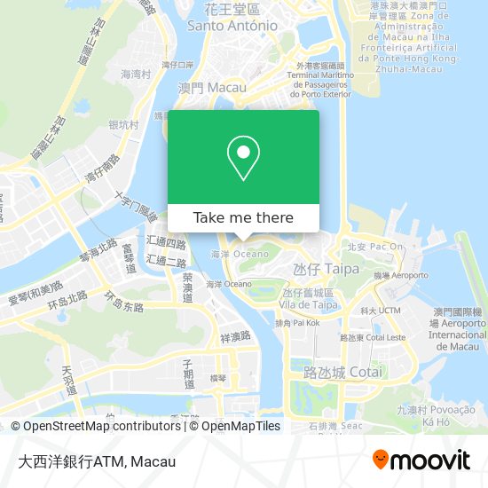 大西洋銀行ATM map