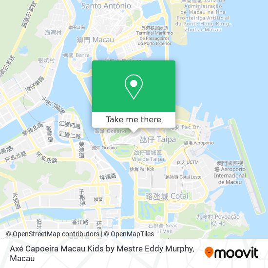 Axé Capoeira Macau Kids by Mestre Eddy Murphy map