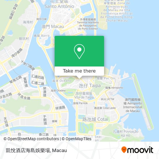 凱悅酒店海島娛樂場 map