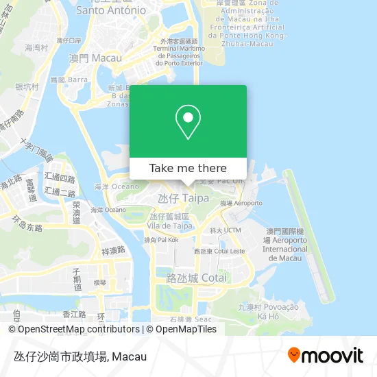 氹仔沙崗市政墳場地圖