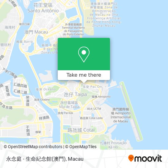 永念庭 - 生命紀念館(澳門) map