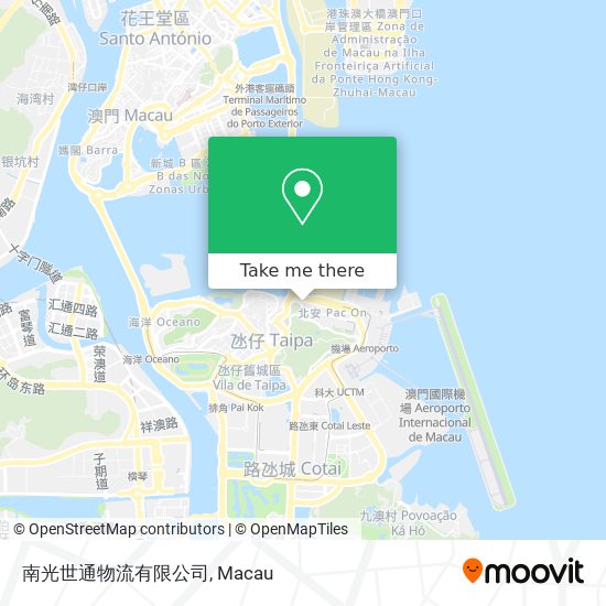 南光世通物流有限公司 map